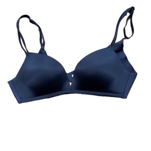 Victoria’s Secret padded no wire bra in slate blue size 34 B